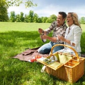 Gevulde picknickmand