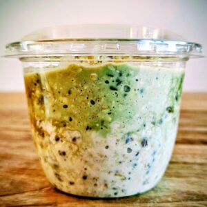 Overnight oats Matcha Latte vanille